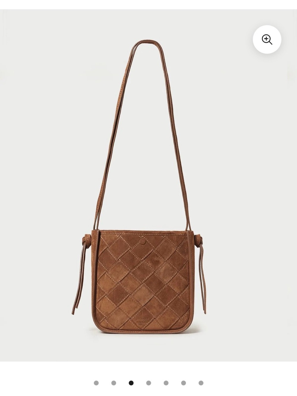 Loefler Randall Brown Quilted Leather Crossbody Shoulder Bag currently sold out